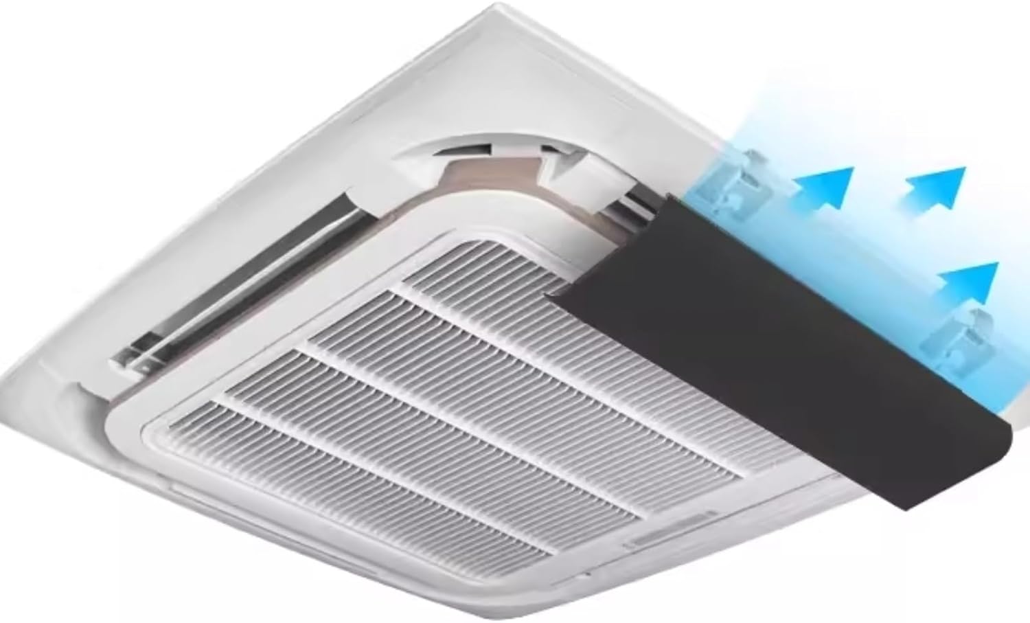 Air conditioning deflector 1 PCS Angle Adjustable Ceiling Air Vent Deflector, Cooling/Heating Air Circulation Air Conditioner Wind Baffle for Central Air Conditioning Hotel Office