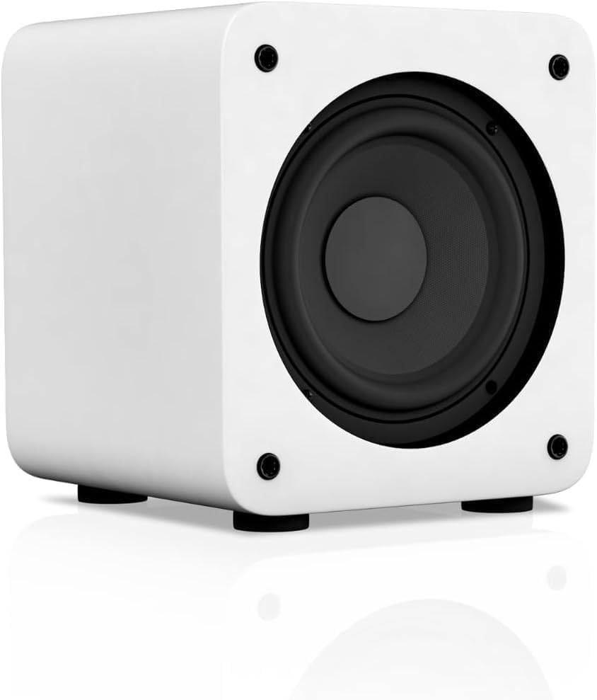 Audioengine S6 210W Compact Powered Mini Subwoofer- Powerful Bass in a Small Package - Great for Desktops, Apartments, Offices and Gaming Setups