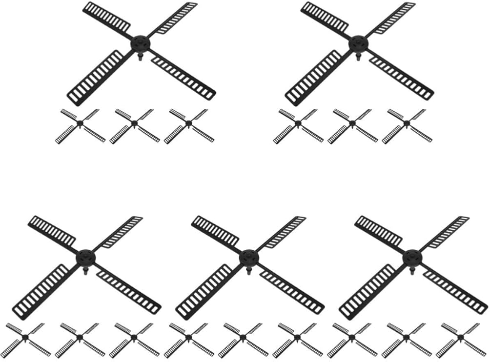 Ciieeo 20pcs Plastic Windmill Blades for Outdoor Use Garden Decoration Stable and Fading-Resistant Windmill Parts for Yards and Patios