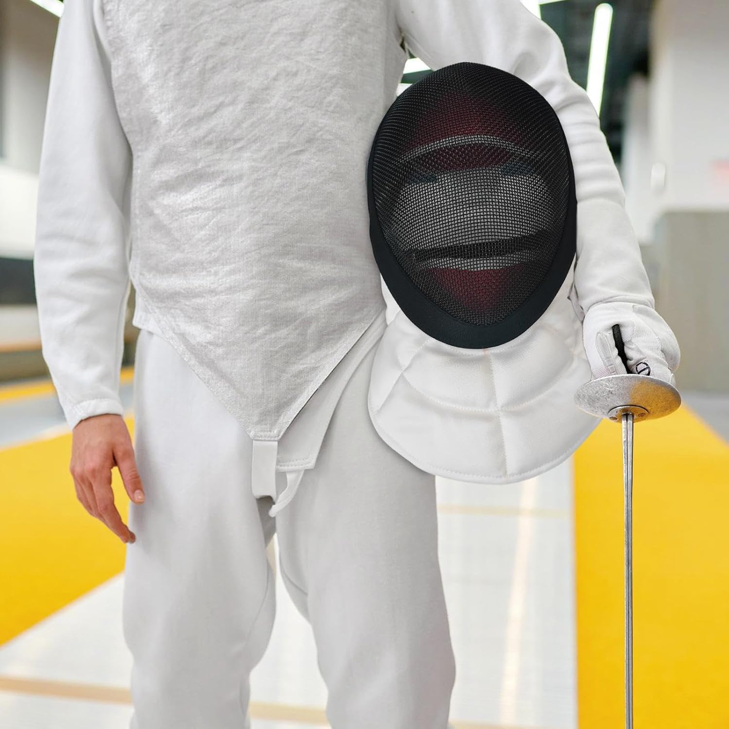 Fencing Helmet, Breathable, Stabproof for Sword Sparring, Sports Accessories, Face