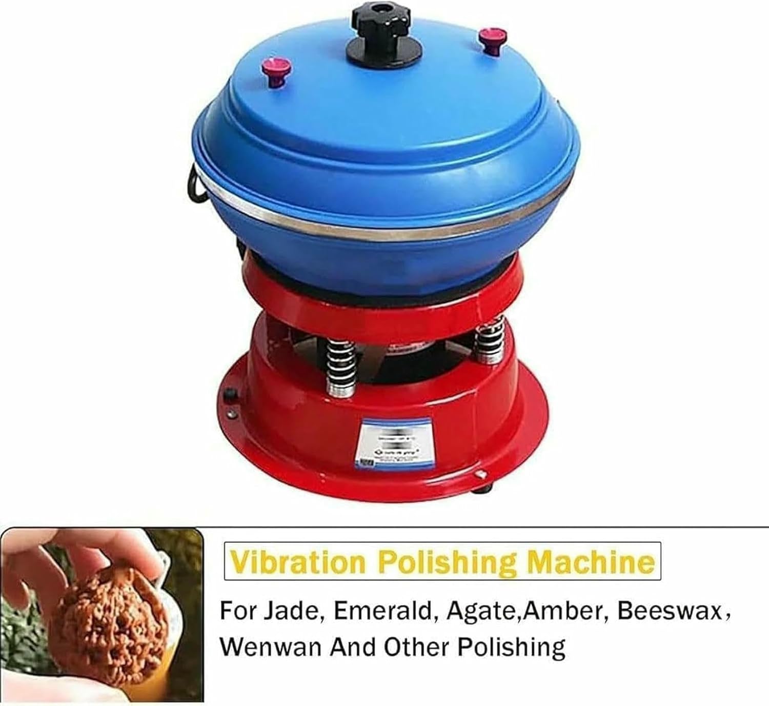 Vibrating Polishing Drum, Jewelry Rock Polishing Machine, Sleeve Polisher, Vibration Polishing Machine for Grinding And Polishing Workpiece Surface