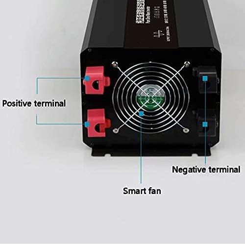 inBEKEA LCD 6000W Solar Inverter DC 24V/48V to AC 110V/220V Converter Car Power Inverter with 2 AC Outlets for Outdoor Lighting Power outages (24vto110v)