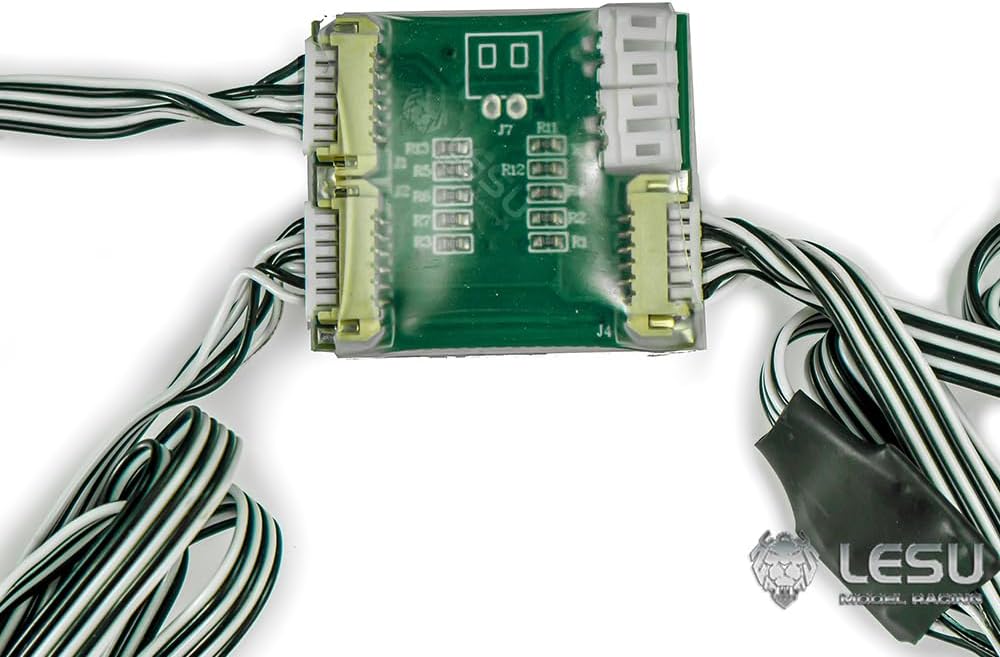 LESU CNC L6 V6 V8 Sound System and LED Light Modules Two-in-one for 1/14 RC Truck Construction Car Model Parts