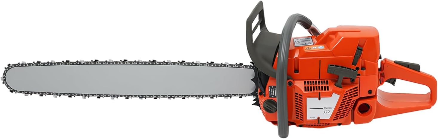71CC 2-Cycle Gas Powered Chainsaw, Handheld Cordless Petrol Chain Saws 28 Inch Chainsaw with Single Cylinder Air-Cooled for Cutting Wood Garden Pruning Outdoor Wood Cutting Home