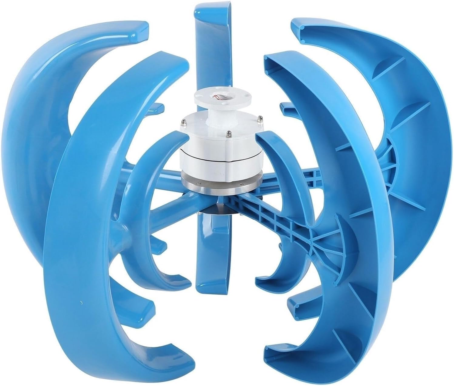 2KW Vertical Axis Wind Turbine Generator Kit - 12V/24V/48V, Efficient Three-Phase Windmill for Home Use, Low Start-Up Wind Speed, Ideal Off-Grid Renewable Energy Solution