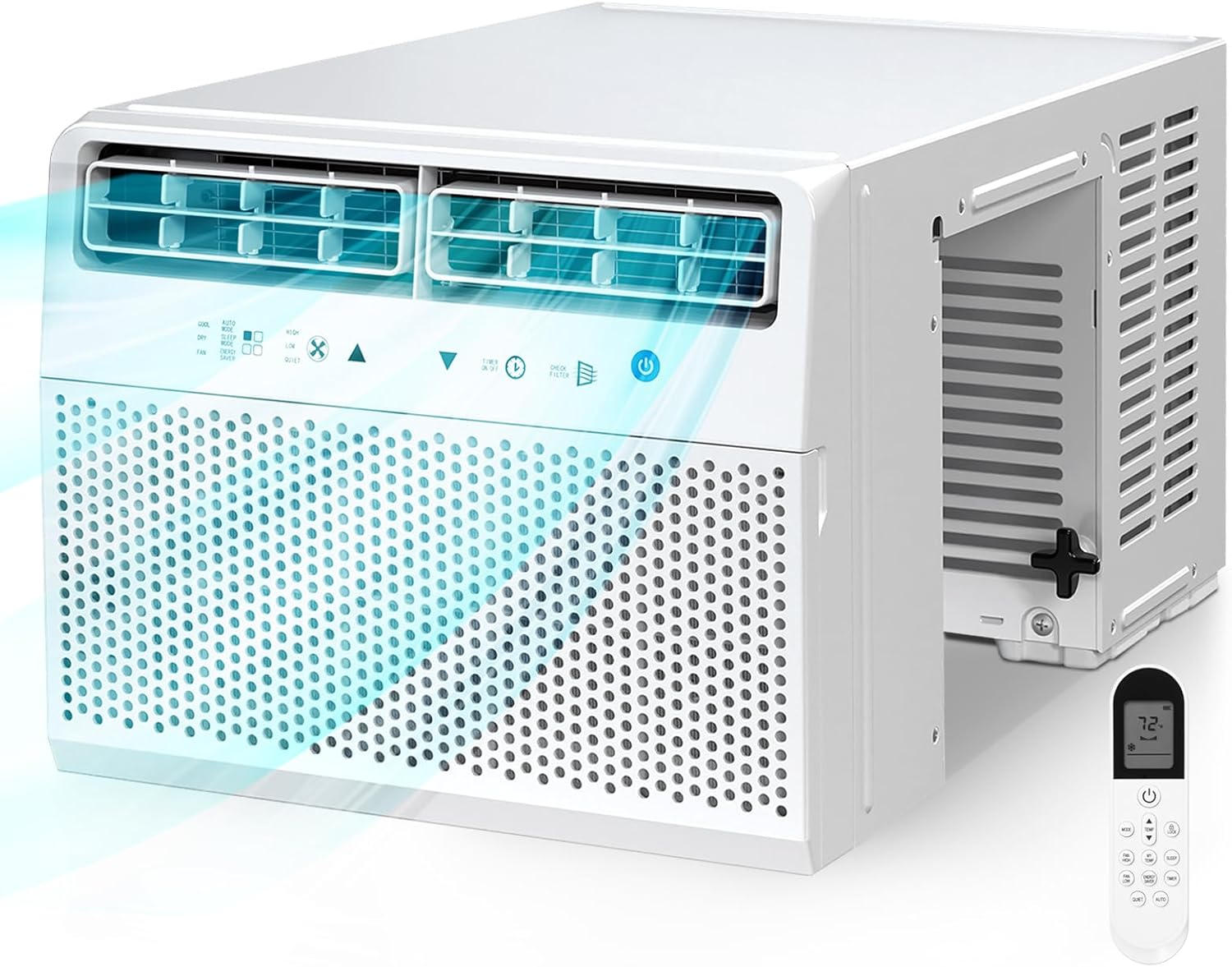 Antarctic Star U-Shaped Air Conditioner Window Unit 10000BTU, Cools up to 450 Sq. Ft, Quiet Window Air Conditioner, Saddle Window AC Units with Full Window View, Energy Saving, 6 Modes, CEER 11