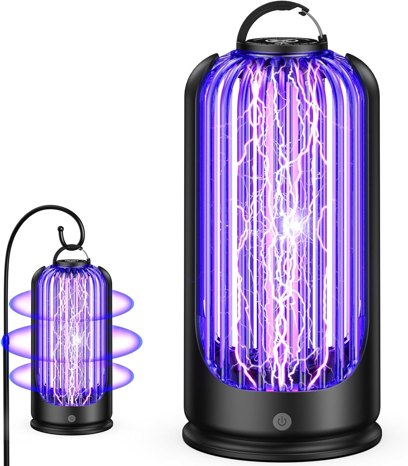 Bug Zapper for Indoor Outdoor, Mosquito Trap, Cordless Rechargeable Mosquito Trap with 4000mAh Battery, Electric Pest Control Insect Fly Zapper, Ideal for Home, Patio, Camping, and Backyard