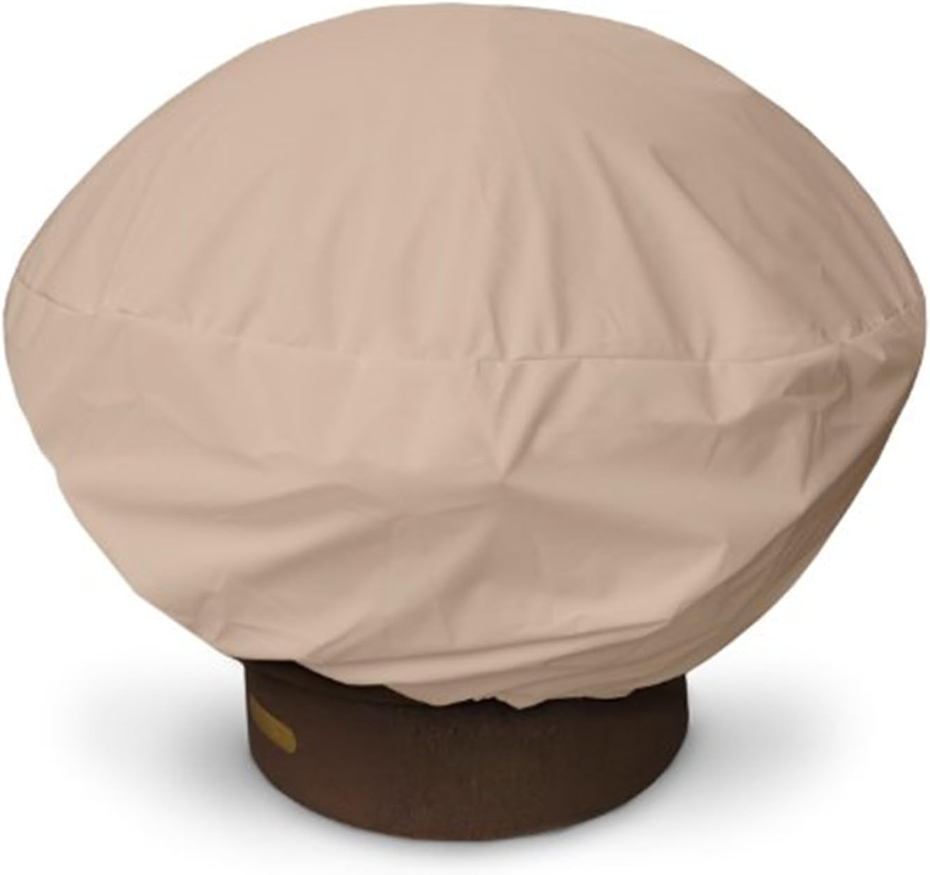 Round Fire Pit Cover - 35 Inch Protective Cover for Outdoor Patio Furniture