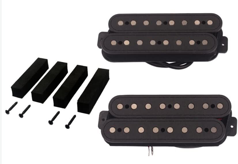 8 String Fanned Guitar Pickups Humbucker Alnico V Magnet Pickups German 99.8% Nickel-plated Copper Wire Fit for 8 String Electric Guitar
