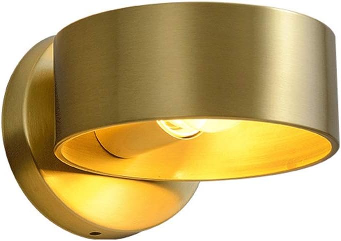 Brass Wall Light Up and Down Wall Lamp Nordic Wall Sconce, Indoor Copper Wall Wash Lights for Living Room Bedroom Bedside Stairs Balcony Wall Lighting Fixture, E27 Socket (Color : Copper)