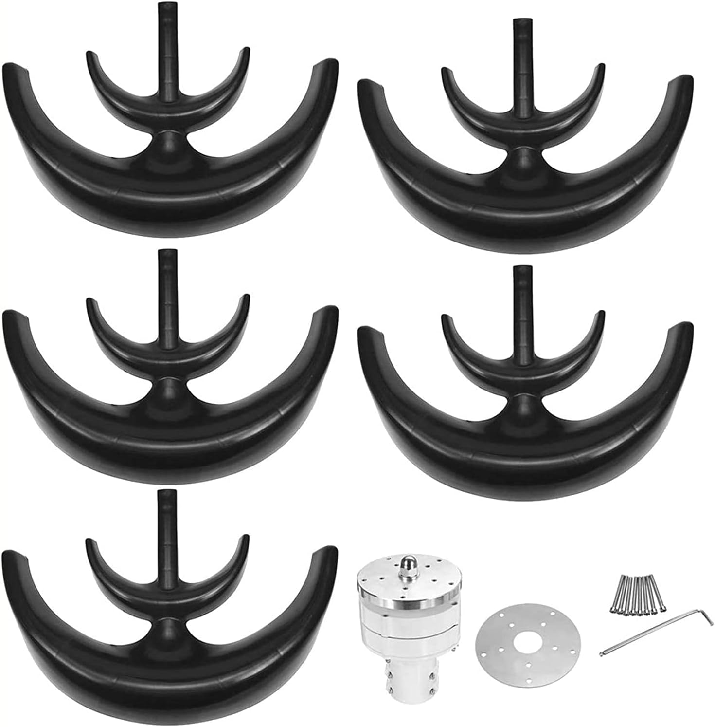 Wind Turbines 4000W Vertical Axis Wind Turbines,Generator Lantern 5 Blades Motor Kit Windmill Energy Charge Turbines for Home Camping