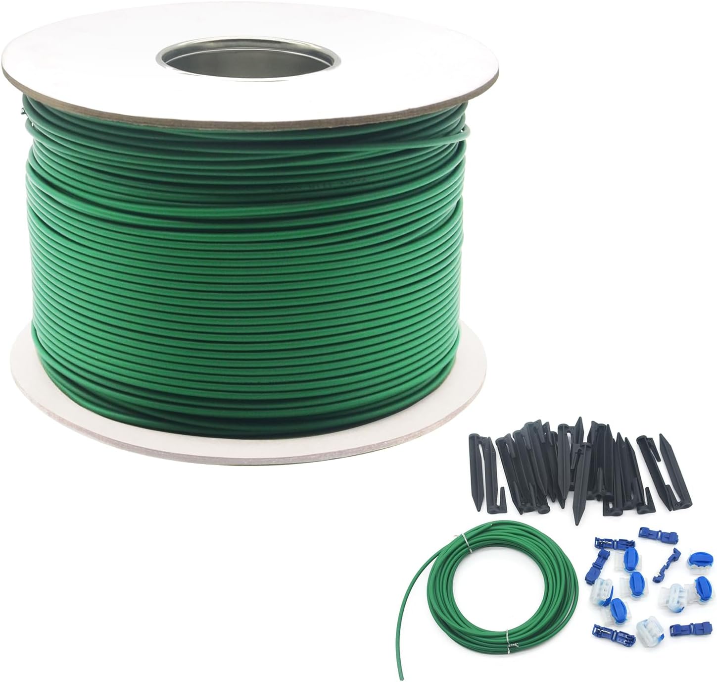 Universal 1000FT Robotic Mower Boundary Wire Automatic Lawnmower Perimeter Wire and 20FT Robotic Lawnmower Boundary Wire Splice Kit