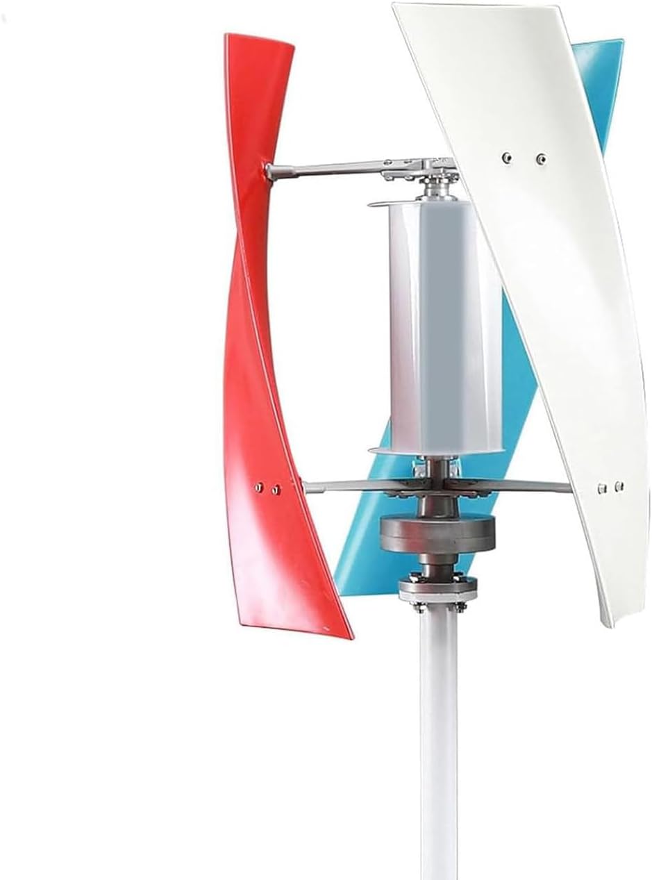 Vertical Wind Turbine Generator 400W 220V 48V 24V 12V AC Wind Power Generator Kit with Controller Low Speed Starting for Home Street Lighting,48V-220V