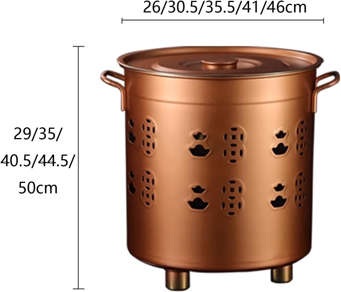 Burn Barrel for Outside, Stainless Steel Incinerator Bin, Metal Fire Pit for Home Outdoor Backyard