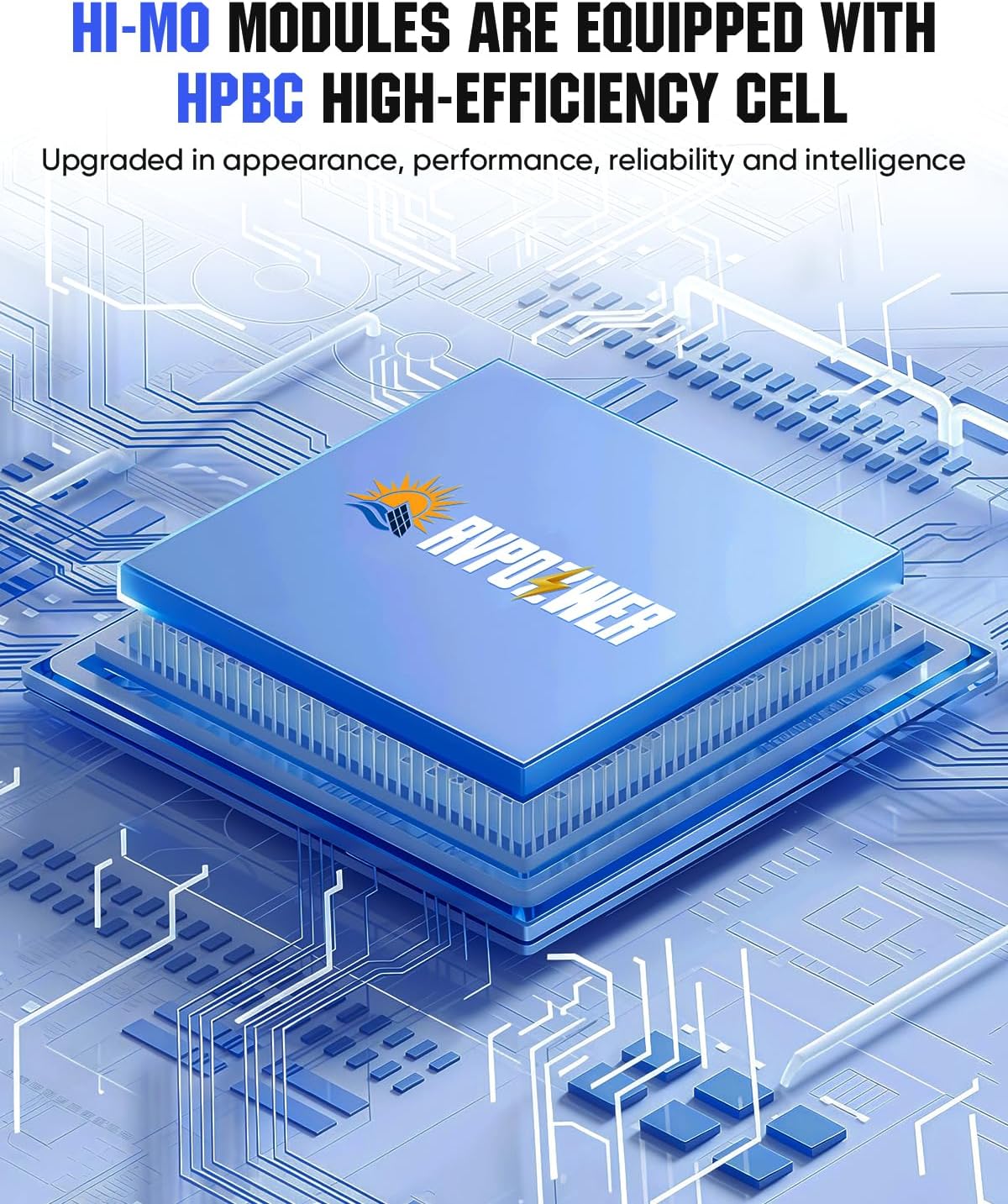 200 Watt Solar Panel, HPBC 220w Solar Panels, 25.5% High-Efficiency Solar Cell, IP68 Rate, for Home Off-Grid System, Roof, RV, Boat, Marine, Trailer, Farm