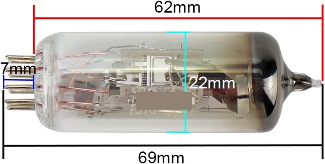 2 pcs 6E2 Amplifier Tube Indicator Tube Replaces EM84 for Enhancing The Sound Quality of Amplifier Speaker Vacuum Tube