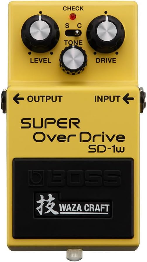BOSS SD-1W SUPER OverDrive | Premium Waza Craft Guitar Effect Pedal with Analog Circuitry | True Reproduction of the Legendary BOSS SD-1 SUPER Overdrive | Standard & Custom Playing Modes