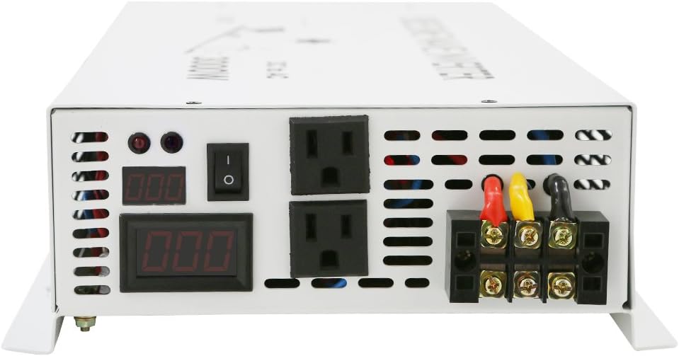 WZRELB 4000W 24V 120V Off Grid DC to AC Voltage Converter Home Power Supply Pure Sine Wave Solar Power Car Inverter Generator