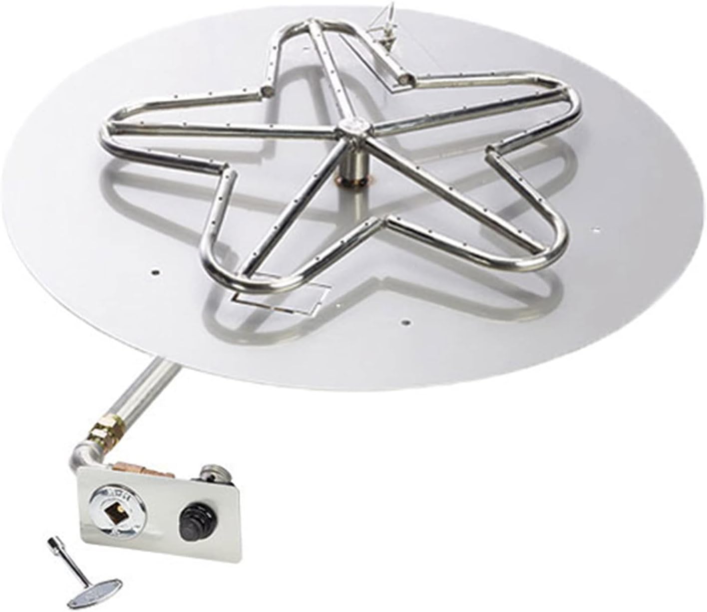 HPC Fire Push Button Spark Ignition Gas Fire Pit Kit (TOR-PENTA30FPK-NG), 30