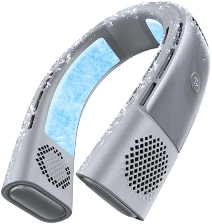 TORRAS COOLiFY 2S Neck Fan, 3 Model, 3-28H Extended Battery Life, Neck Fans that Blow Cold Air, Neck Air Conditioner, Cooling Neck Fan for Work, Hiking, Travel. Gifts for Dad Husband Father, Grey