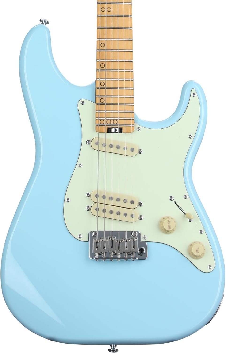 Schecter MV-6 Electric Guitar - Super Sonic Blue with Maple Fingerboard