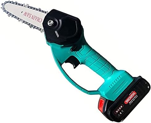 Mini Chainsaw Cordless 4Inch Mini Chainsaw Electric | 21V High Power Cordless Pruning Saws with Battery and Charger | for Gardening Pruning Tree Trimming Wood Cutting (Size : 12500mAh)