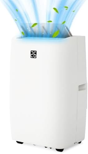 12000 BTU Portable Air Conditioner, 3-In-1 Ac Unit with Fan, Cooling & Dehumidification Modes, Air Conditioners Cool Up to 550 Sq.Ft with 24h Timer & Remote Control
