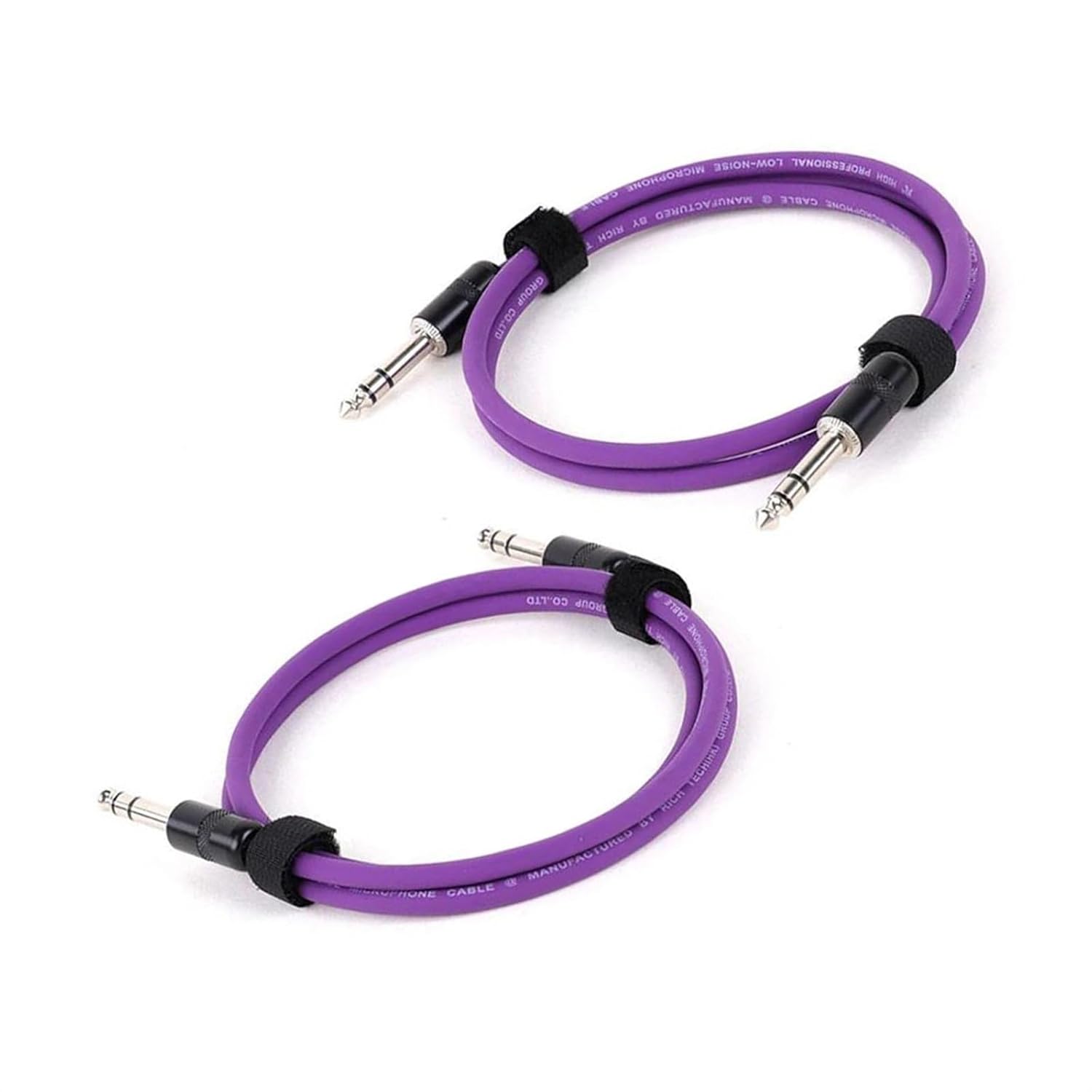 TSTS Guitar Audio Cable 1/4 Inch Straight Instrument Cable Stereo Professional Colorful Cable for Guitar Bass Amplifier Keyboard(Purple,15m)