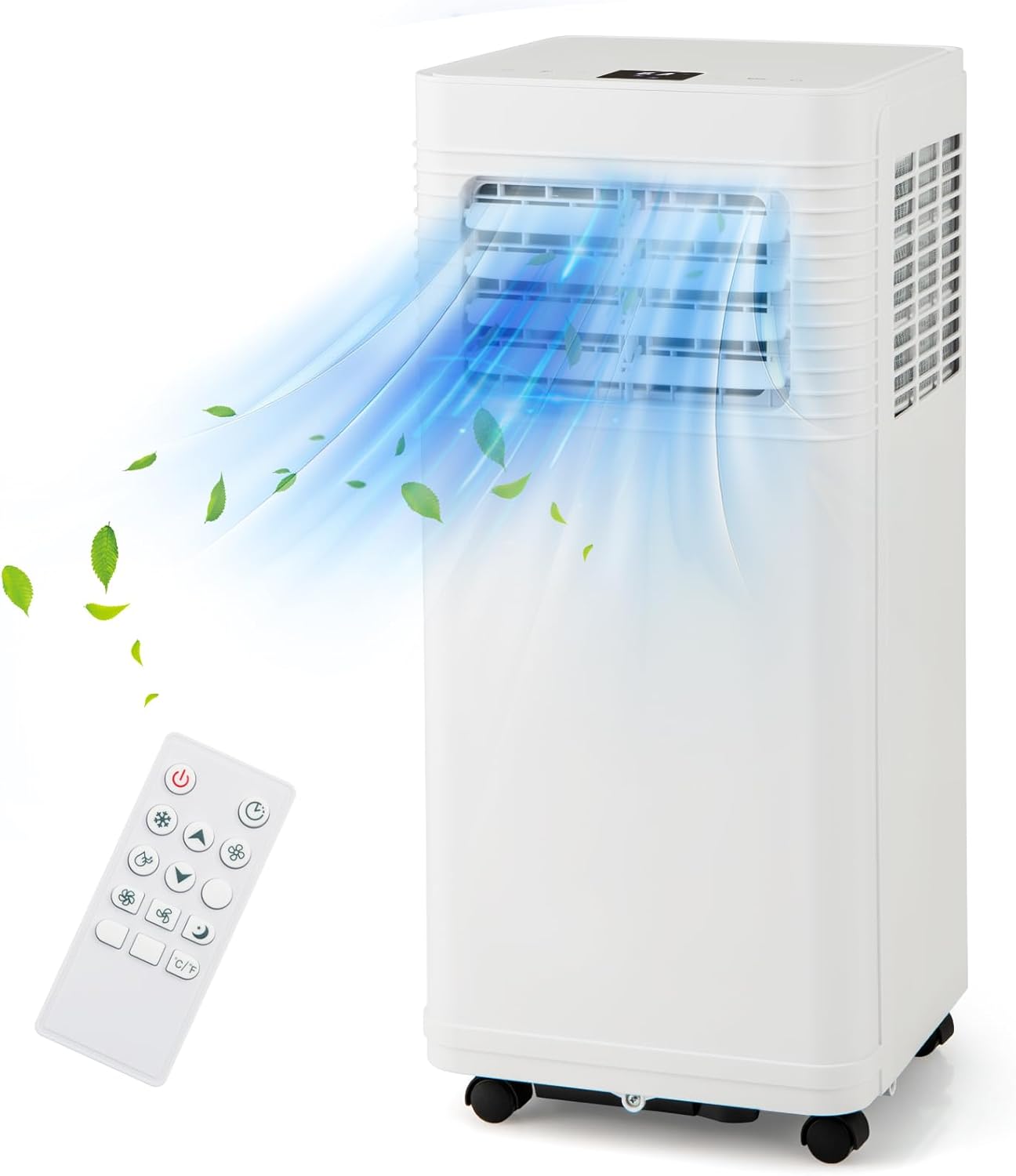 Simoe Portable Air Conditioner, 9000BTU Portable AC for Cooling up to 350 SQ.FT, 3 in 1 AC Unit with Fan & Dehumidifier Mode, Sleep Mode & 24H Timer, Suitable for Bedroom, Living Room