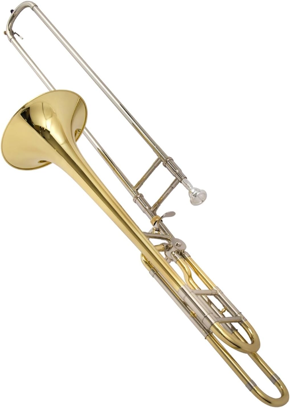 Adult Trombone Instrument Tenor Trombone Transposition B Flat To F Key White Copper Playing Professional Musical Instrument