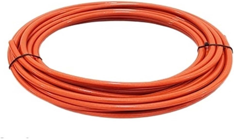 Revive Furniture 1M~10M Motorcycle Braided PU Stainless Steel Brake Pipe Line Hose Gas Oil Fuel Tube Racing(Orange PTFE,10M)