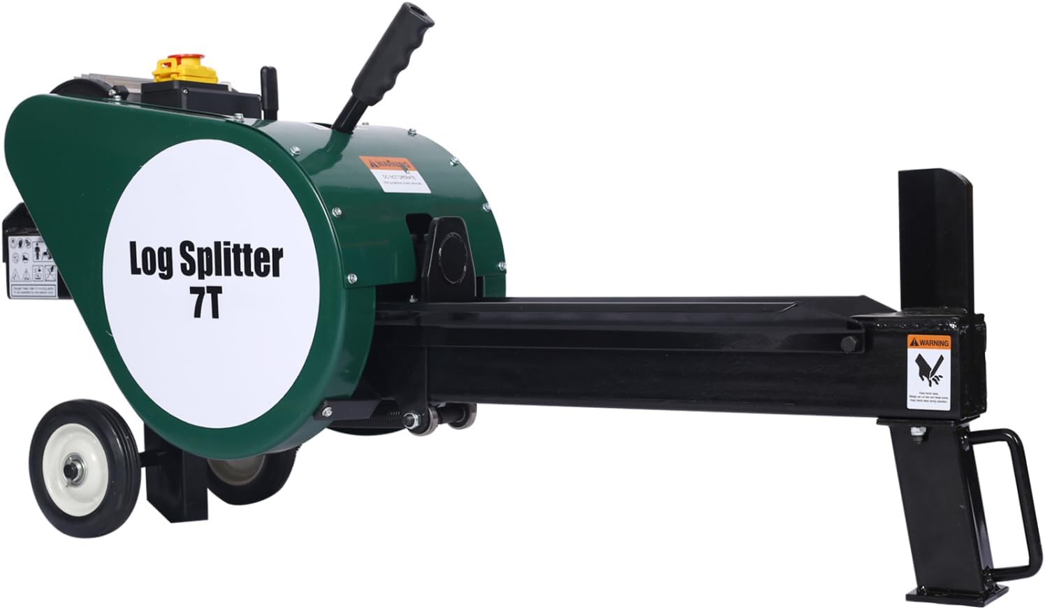 Dawn Jade Double Flywheel Electric Log Splitter Log Splitter Electric Portable 7 Ton hotizontal 2HP 16A,Electric firewood Splitting Machine