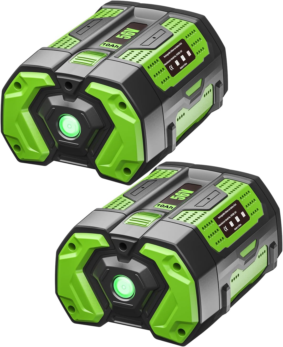 2Pack 56V 10.0Ah Replacement Battery for EGO 10.0Ah BA2800 BA2800T BA4200 Compatible with EGO 56V Battery and CS1604 CS1804 CS1403 HT2400 LB6504 LB5804 LB6500 PH1400 56 Volt Power Tools and Chargers