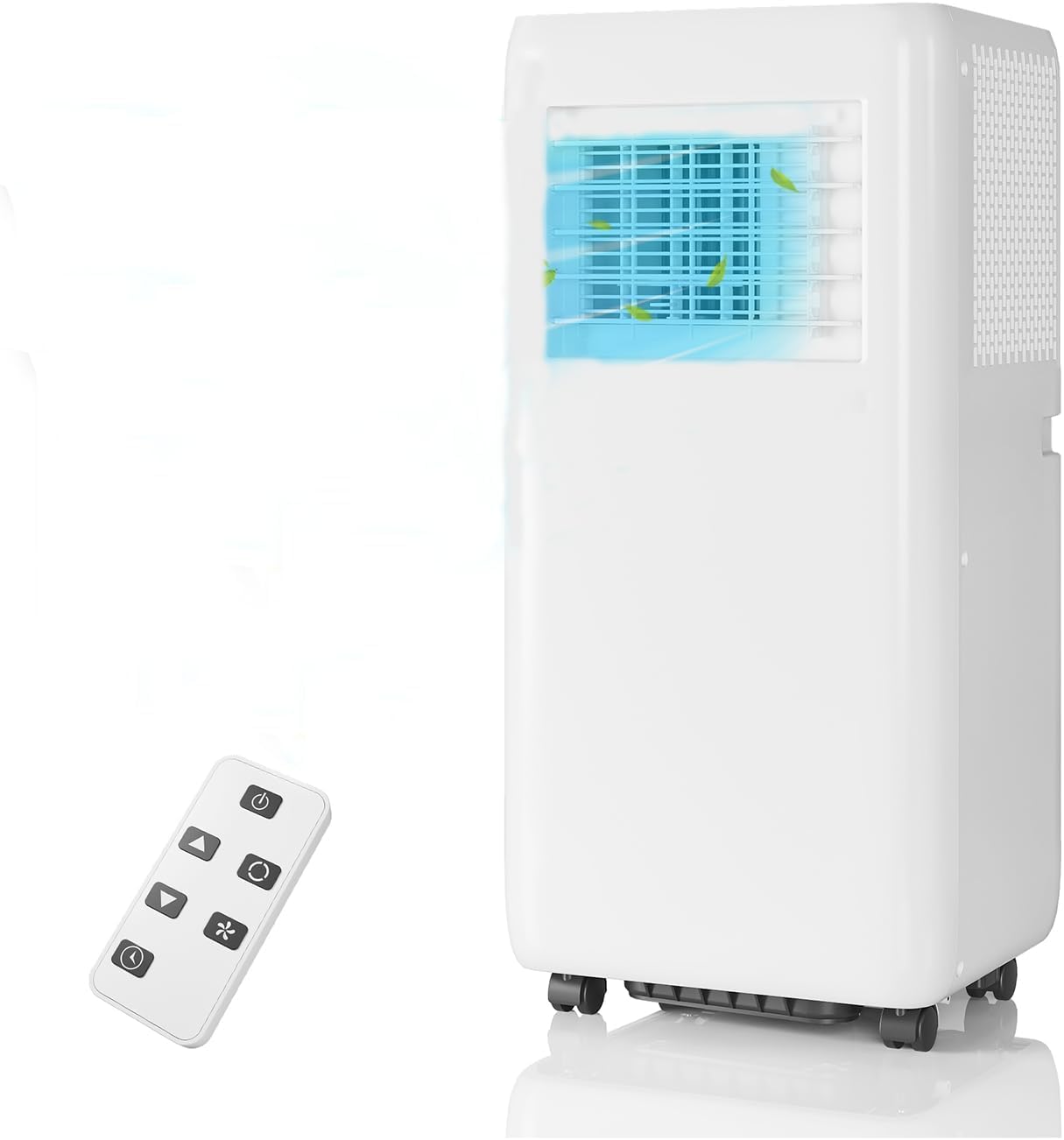 Portable Air Conditioner 10,000 BTU Ashrae/6,500 BTU SACC, Energy Efficient Cooling, 115V, Remote Control, Quiet Operation, for Rooms up to 400 sq.ft, 3 Modes: Cooling, Dehumidifying, Fan