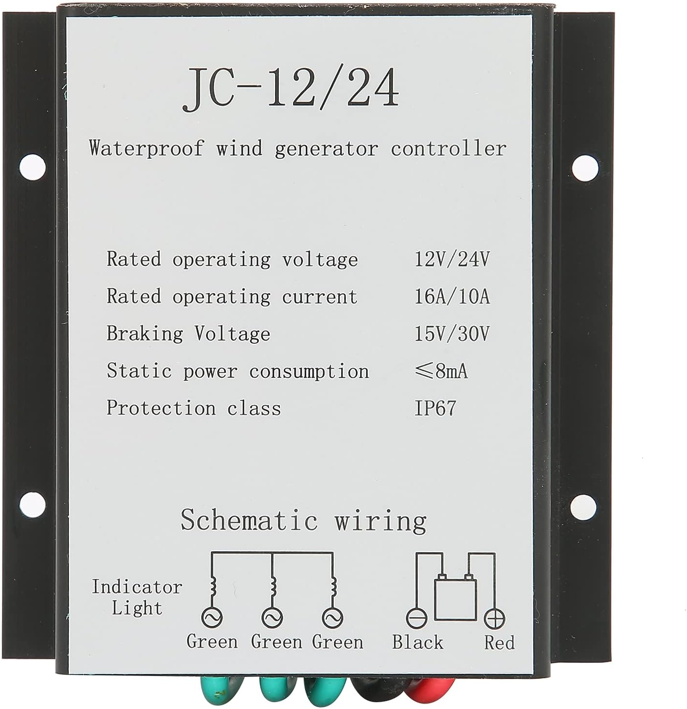 Generic 800W 4 Vanewing The Wind Kit Efficiently Generates Power for Boats, Cabins and Mobile Houses of Blue Alloy Steel + Plastic (48V)