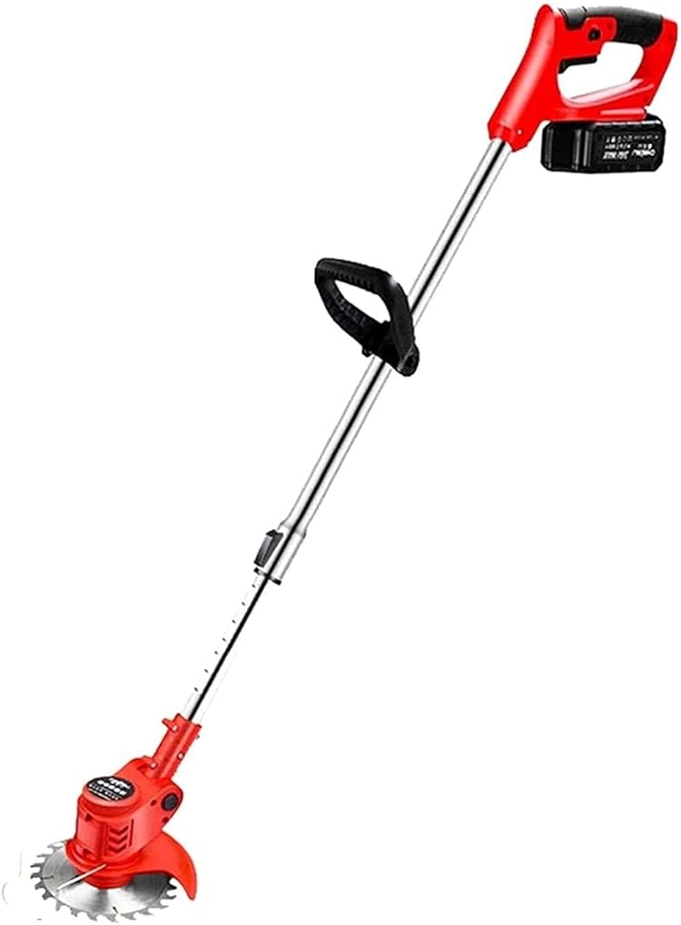 Cordless Grass Strimmer Electric Lawnmower Hand Push Lawn Mower Cordless Trimmer Light Duty Retractable 42V Battery Charger ELD Electric Lawn Mower