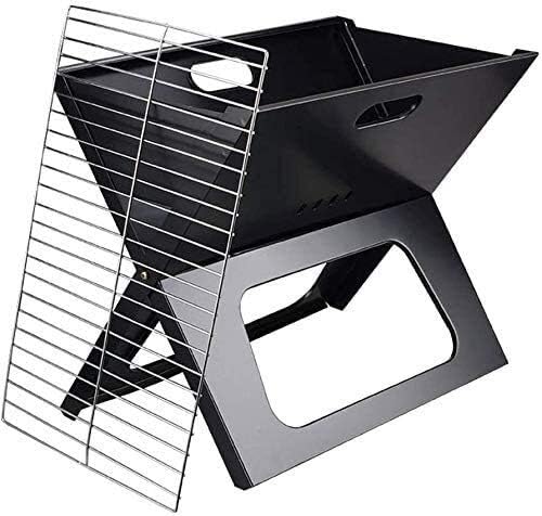 Fire Pits Outdoor Wood Burning Fire Pits Portable Charcoal Grill for Camping Cooking Stainless Steel Mini Folding Barbecue, Stove for Travel, Picnic, RV with Cover BBQ Cooking for Outside Camping