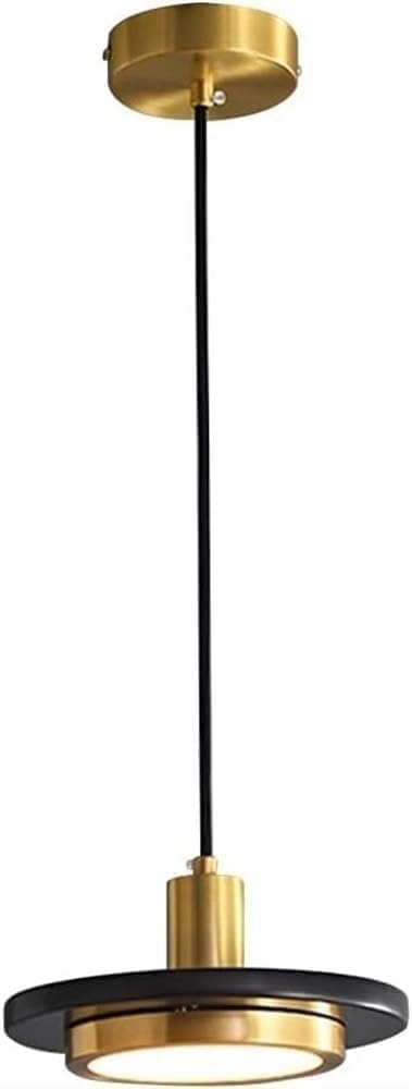 Brass Marble Chandelier Modern LED Pendant Light Acrylic Panel Shade Creative Marble Bedside Ceiling Light Fixture for Kitchen Island Dining Room Bedroom Hallway Bar Living Room Hanging Light (