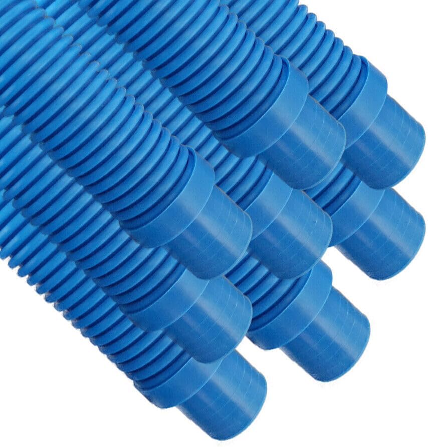Replacement for Puri Tech Pool Cleaner Hose Kreepy Krauly Barracuda G3 G4 1.5in x 4ft Blue 8 pk