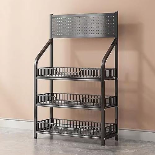 4-Tier Heavy Duty Snack Rack Display Stand - Sturdy Retail Shelves for Supermarkets, Convenience Stores, Gas Stations & Garages - Durable White Snack Organizer for Optimal Product Visibility