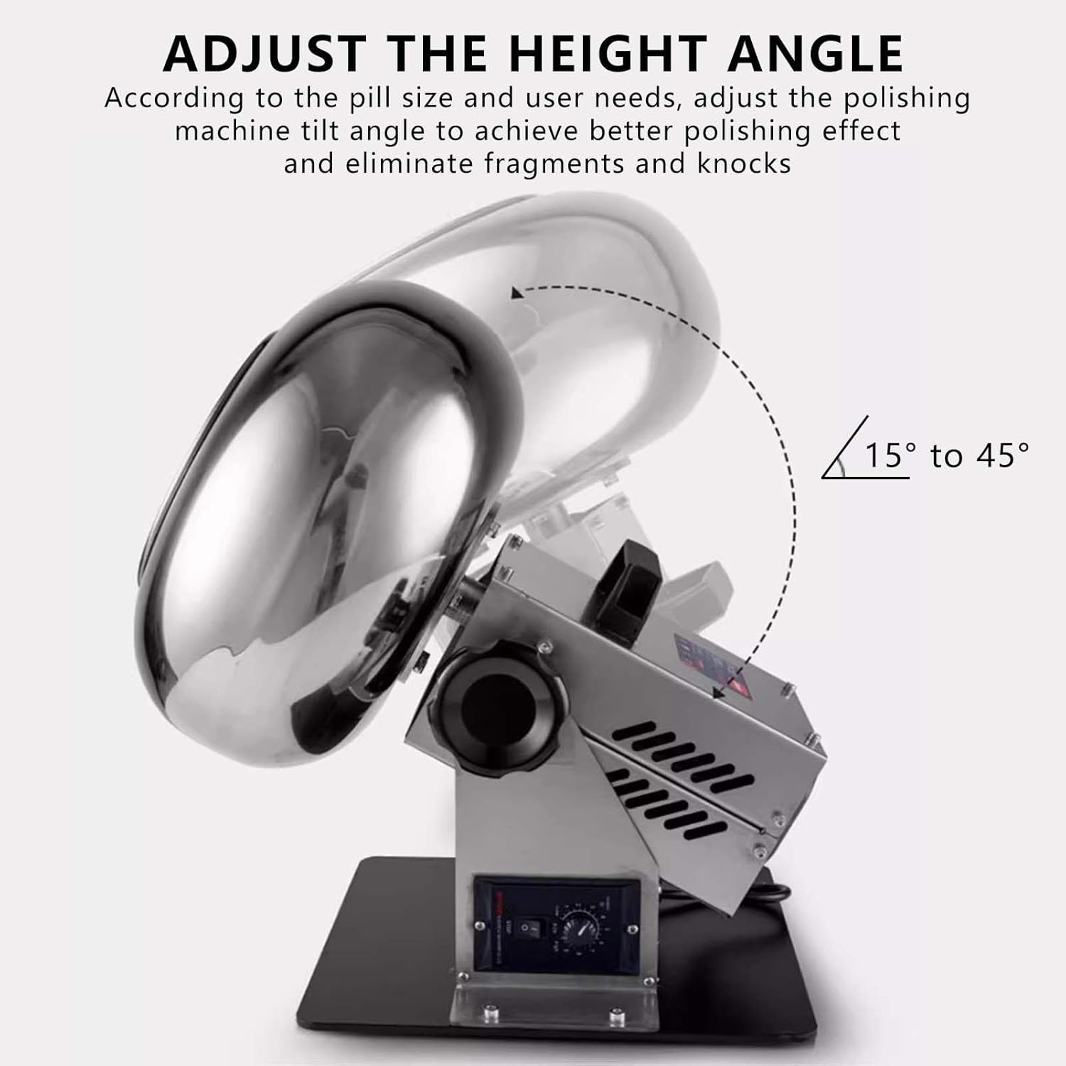 Commercial Sugar Coating Machine,1 to 3 kg/Time,Mini Desktop Chocolate Panning Equipment,320 mm Pan Body,220V