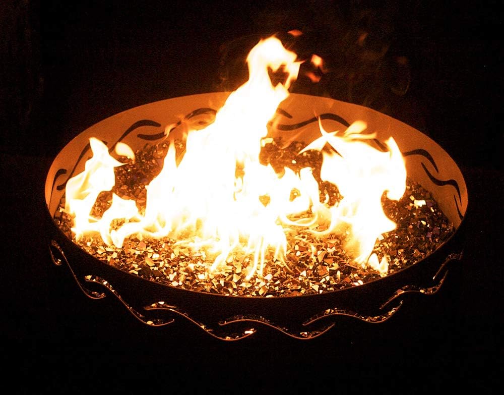 Fire Pit Art Fire Surfer Wood Burning Fire Pit Bowl Outdoor Patio Furniture Steel Firepit Iron Oxide Finish Portable Campfire