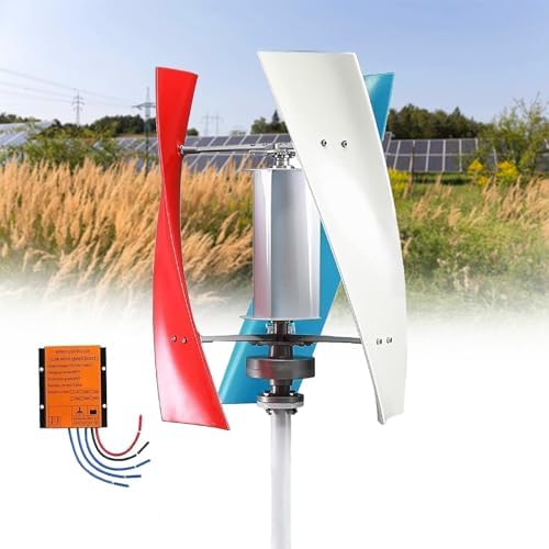 18000W Vertical Wind Turbine Generator Kit - 3-Blade Power System with Controller for 12V/24V/48V - Perfect for Boats, Cabins, Gazebos & Industrial Energy Applications