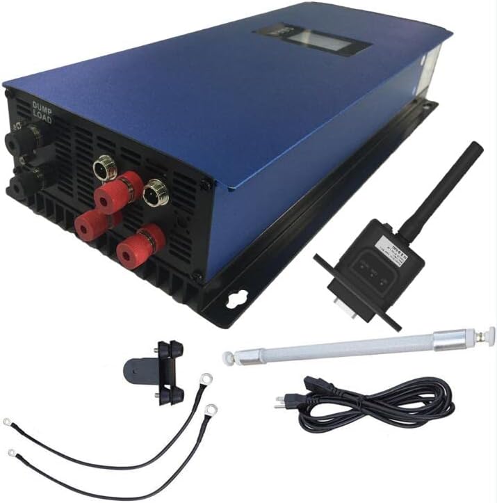 1000W Grid tie Inverter Pure Sine Wave AC Output Wind Turbine Generator with LCD&Dump Load Resistor(with Sensor and WiFi,22-65)