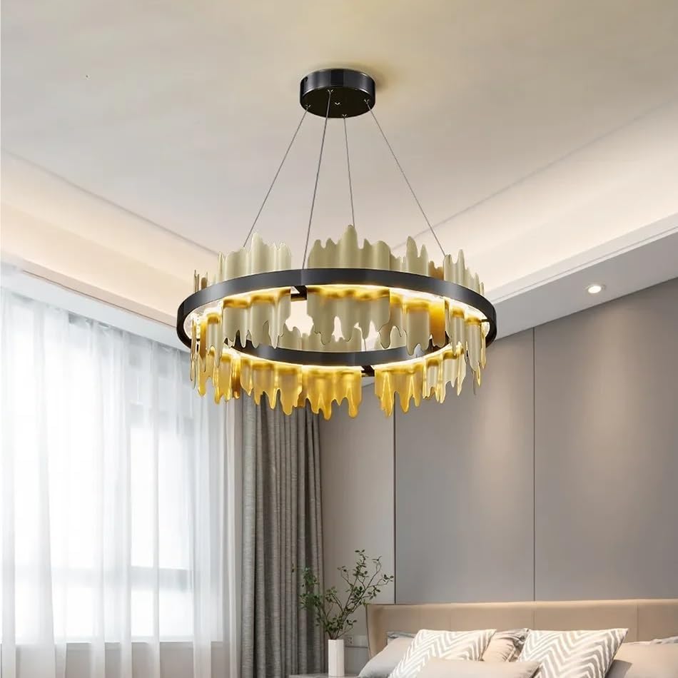 Modern Luxury Fixtures Led Chandelier Living Room Round Hanging Lamp Home Decoration Light Dining Room Bedroom Pendant Lighting,Modern Ceiling Light