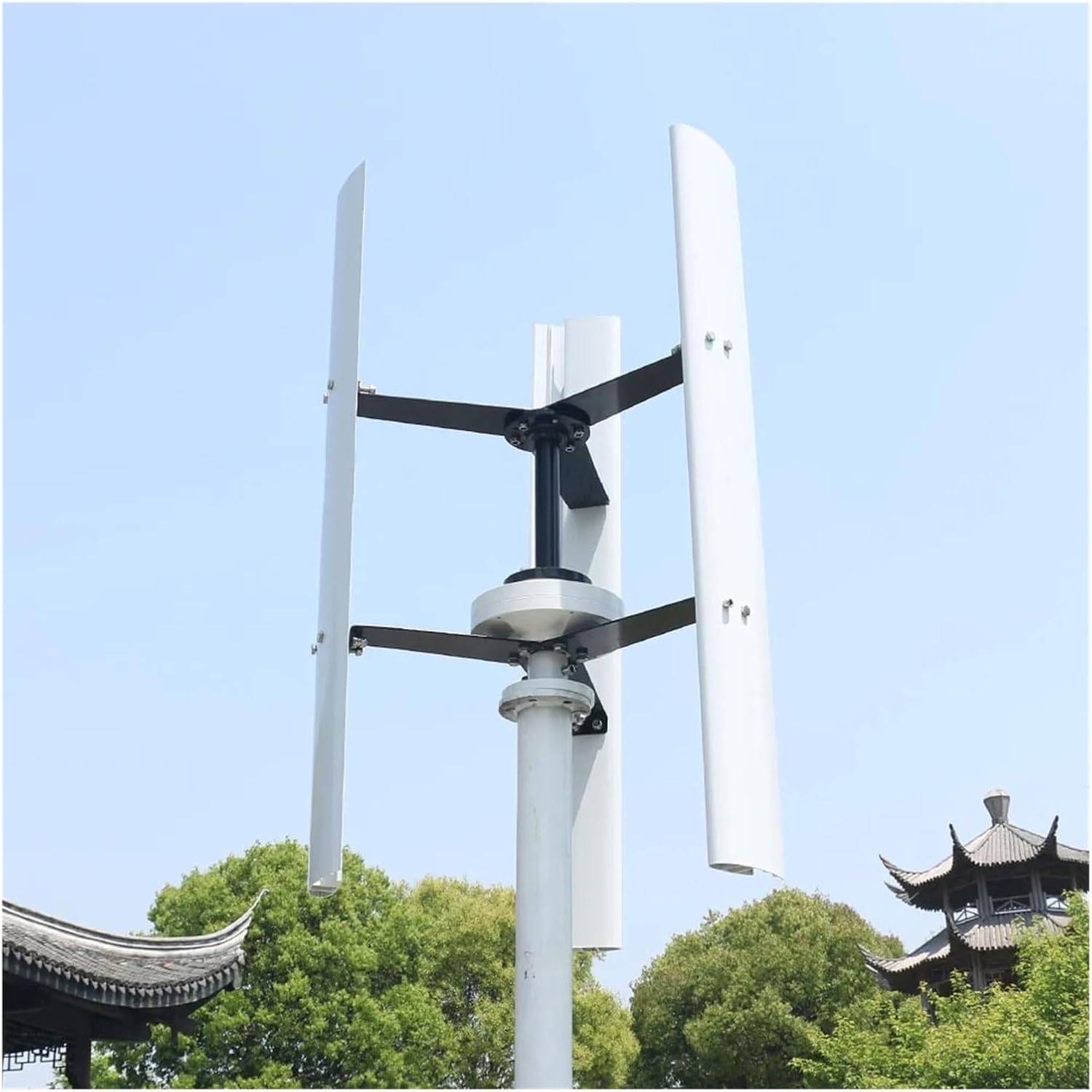 Wind Turbine Generator Kit, 800W 1KW 12V 24V 48V Free Energy Vertical Wind Power Turbine nerator for Home Farm Windmill for Hybrid Solar Wind System(48V,800W)
