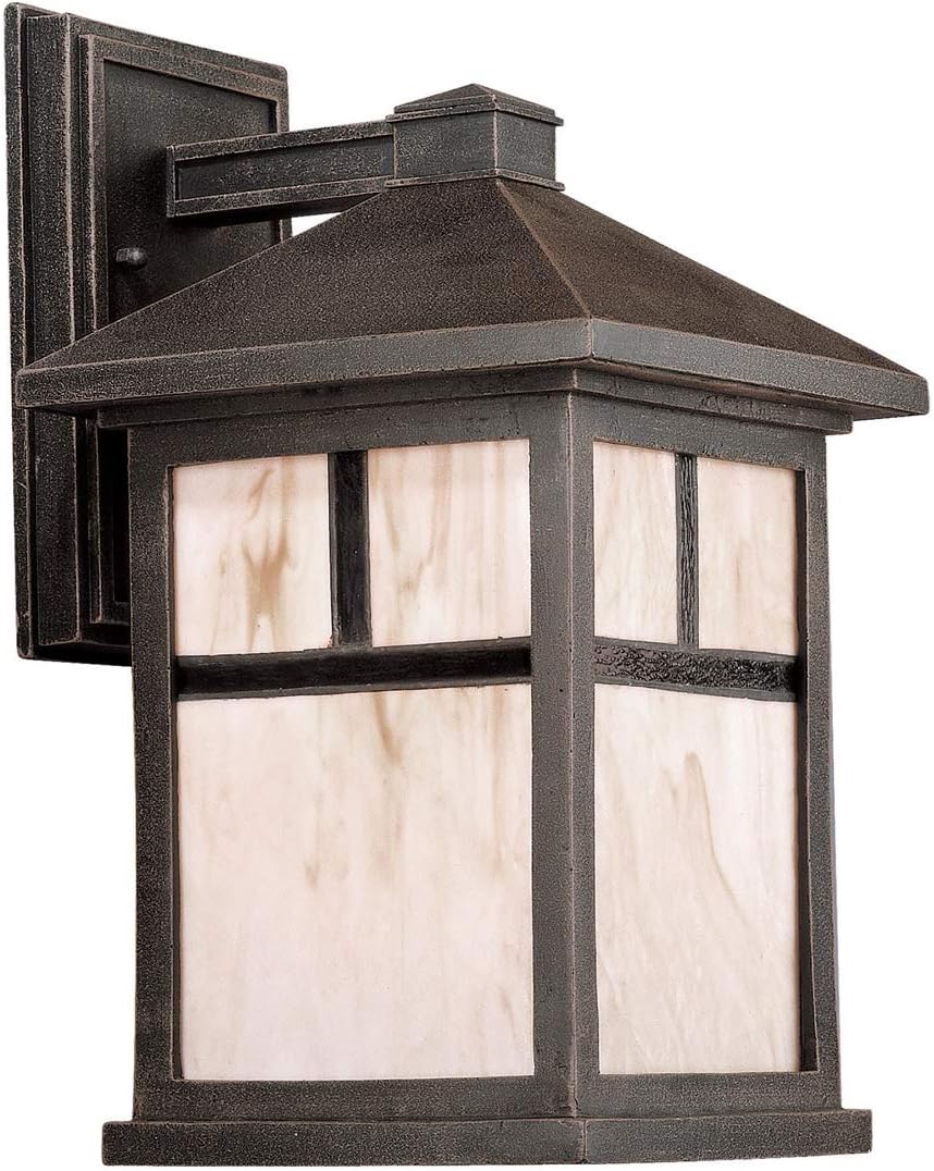 Forte 1873-01-28 One Light Outdoor Lantern, Rust