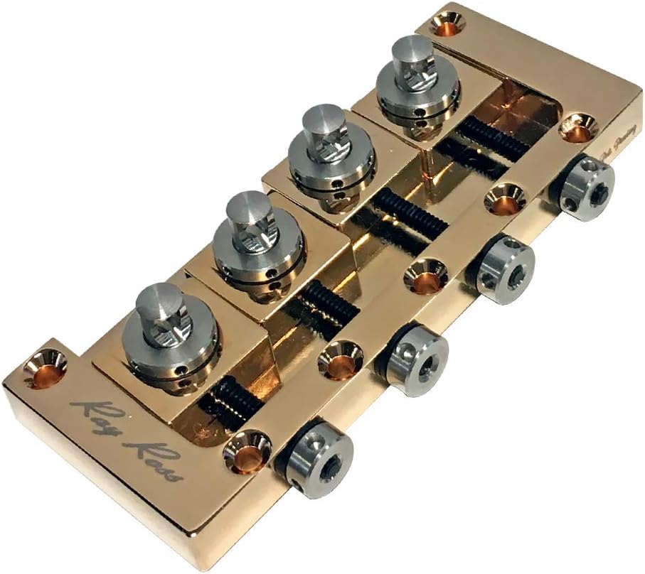 Ray Ross Saddle-Less 4-String Bass Bridge (Gold)