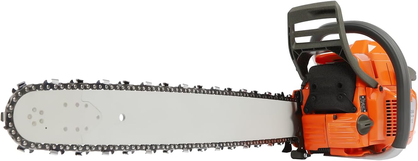 72CC 2-Cycle Gas Powered Chainsaw, 2-Stroke 24 inch Petrol Handheld Cordless Gas Chainsaw with Guide Bar, for Cutting Forest Trees Wood, Garden, Farm Cutting, 2700rpm 3.9KW