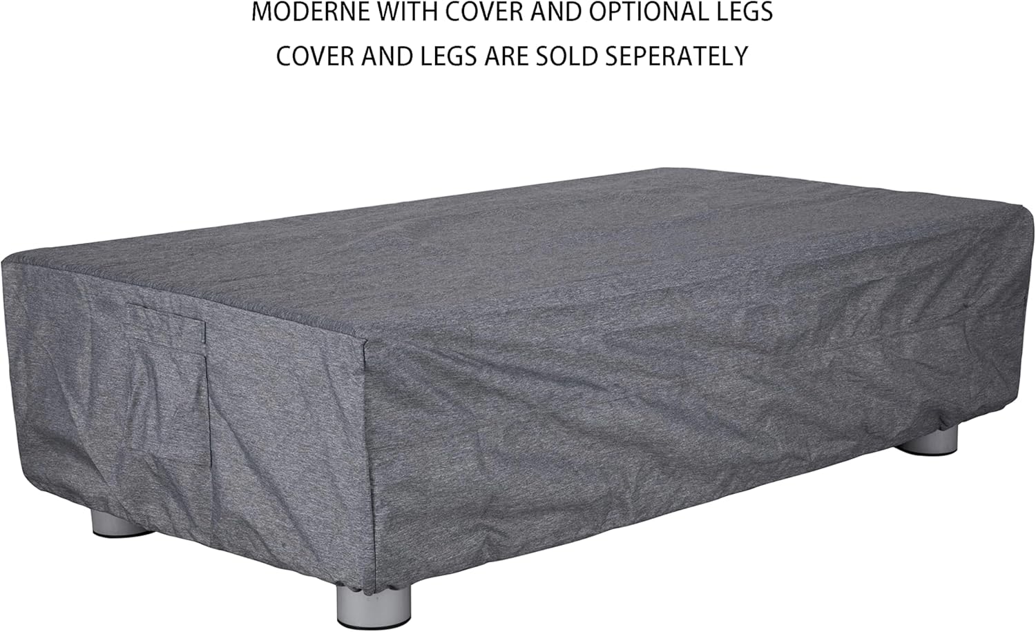 Pyromania Moderne Outdoor Concrete Fire Table, 58 x 32 Inches - Propane Model in Slate Gray Color